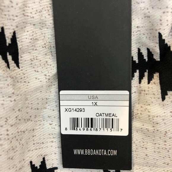 BB Dakota 1X Adal Symbol Printed Off Shoulder Top - Picture 5 of 8